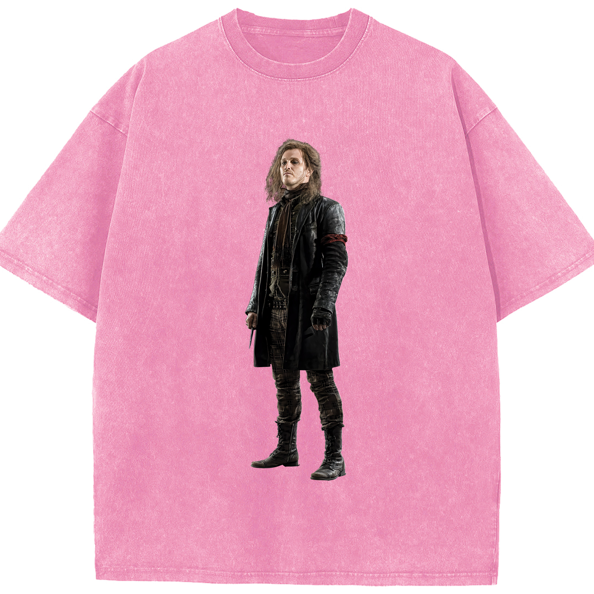 （画像用） Harry Potter ハリー・ポッターシリーズ 綿100% ヴィンテージ風 半袖Tシャツ（フロントプリント）